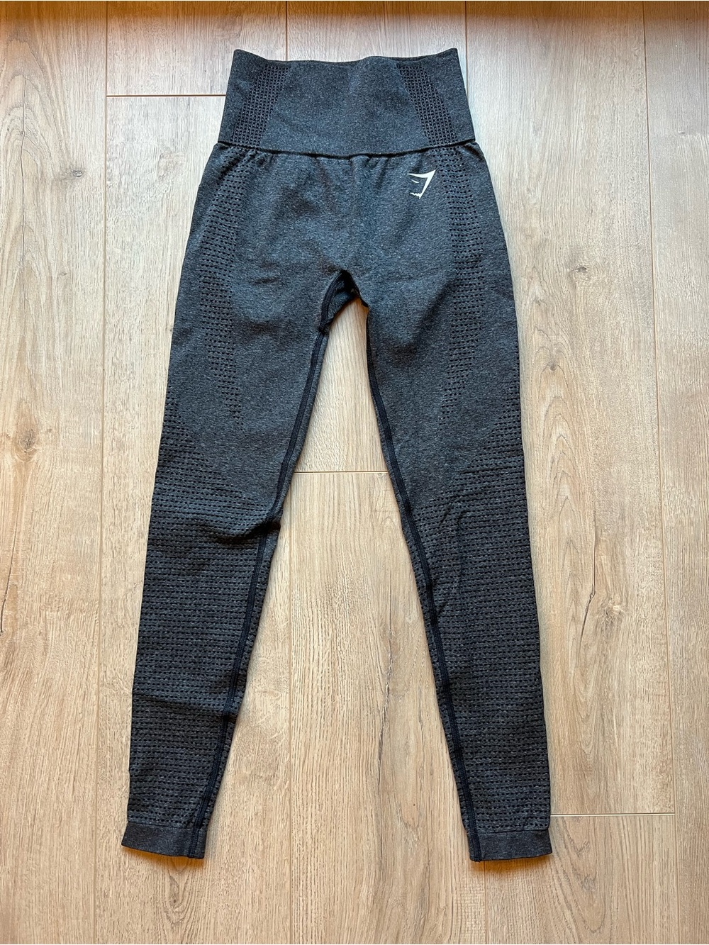 Gymshark Heather Gray Seamless High-Waist Textured Leggings